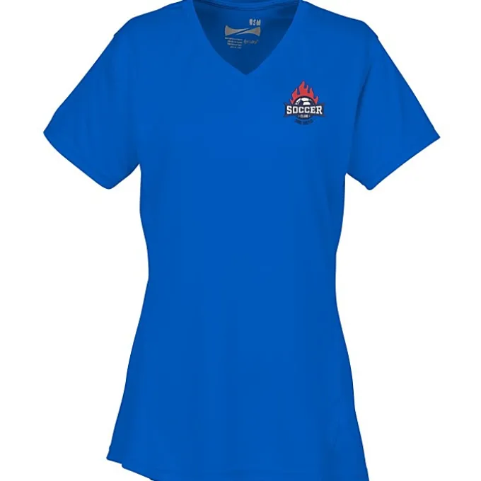 Boston V-Neck Training Tech Tee- Ladies' - Embroidered