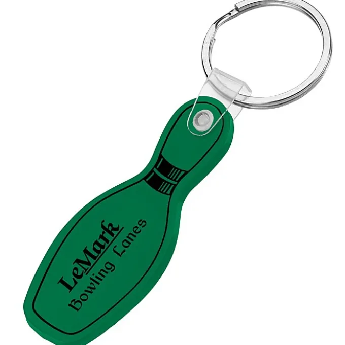 Bowling Pin Soft Keychain - Opaque