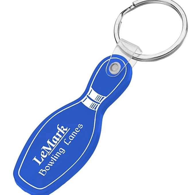 Bowling Pin Soft Keychain - Opaque