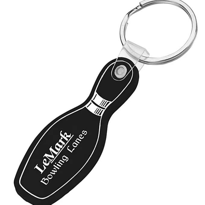 Bowling Pin Soft Keychain - Opaque