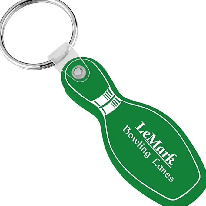 Bowling Pin Soft Keychain - Translucent