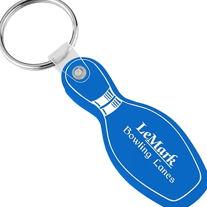Bowling Pin Soft Keychain - Translucent