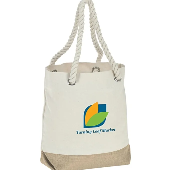 Briarwood Jute Accent Tote - Full Color