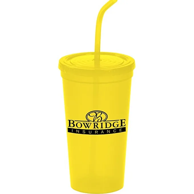 Brilliantly Bent Straw Tumbler - 22 oz. - 24 hr