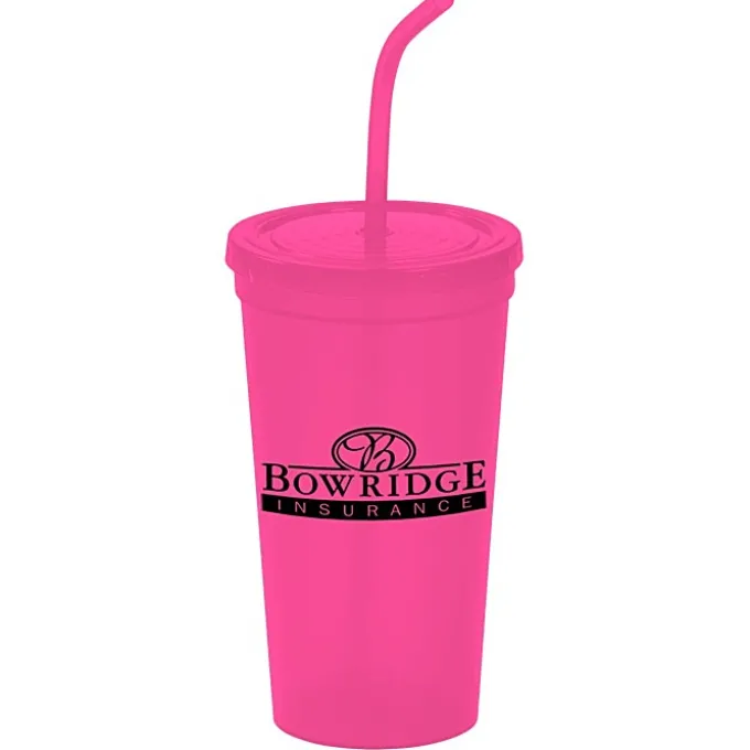 Brilliantly Bent Straw Tumbler - 22 oz. - 24 hr