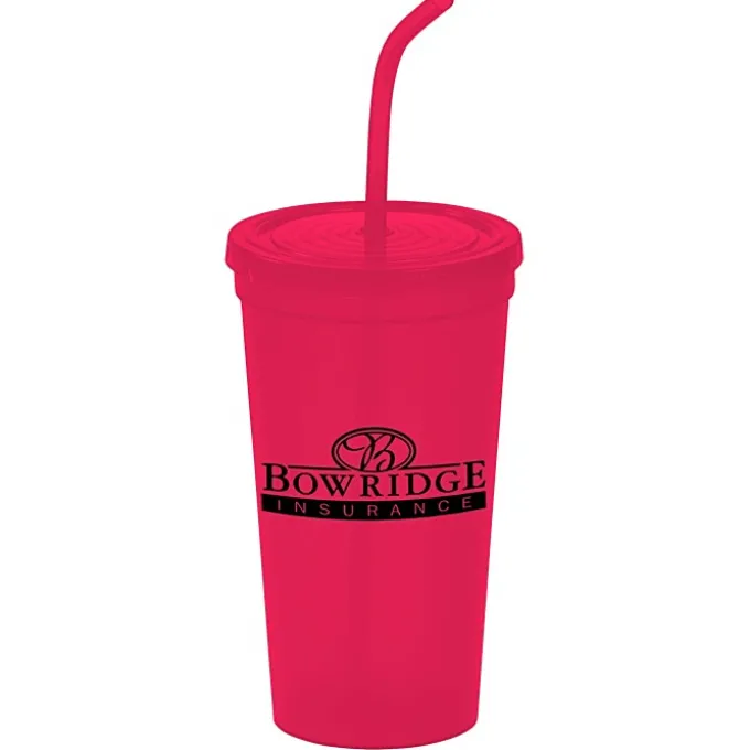 Brilliantly Bent Straw Tumbler - 22 oz. - 24 hr