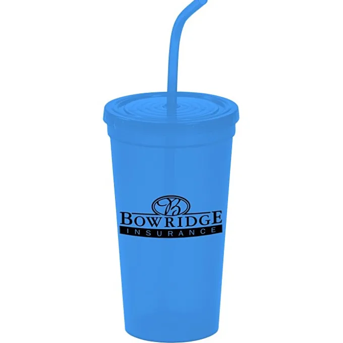 Brilliantly Bent Straw Tumbler - 22 oz. - 24 hr