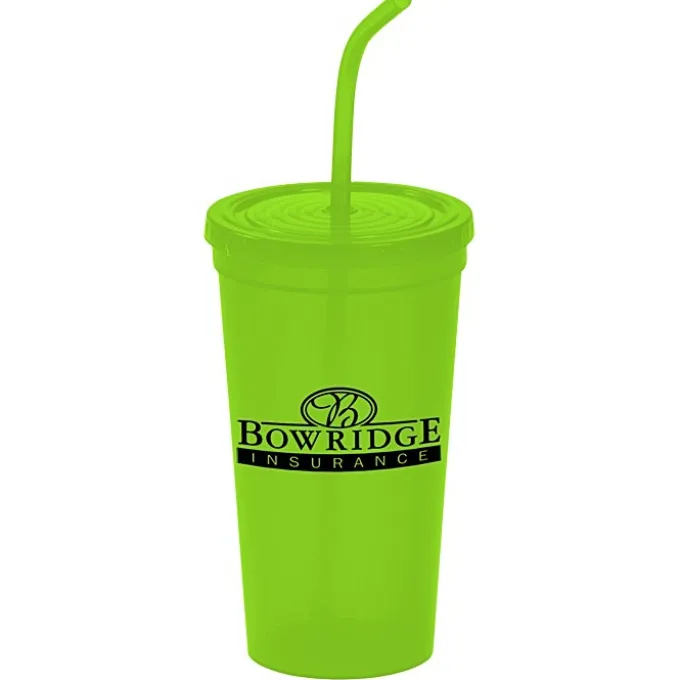 Brilliantly Bent Straw Tumbler - 22 oz. - 24 hr