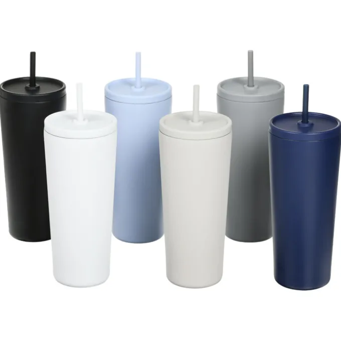 Brooklyn Vacuum Tumbler with Straw - 24 oz