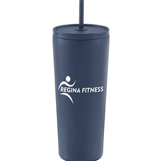 Brooklyn Vacuum Tumbler with Straw - 24 oz