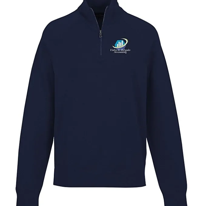 Brooks Brothers Cotton Blend 1/4-Zip Sweater