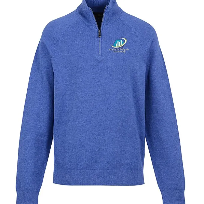 Brooks Brothers Cotton Blend 1/4-Zip Sweater