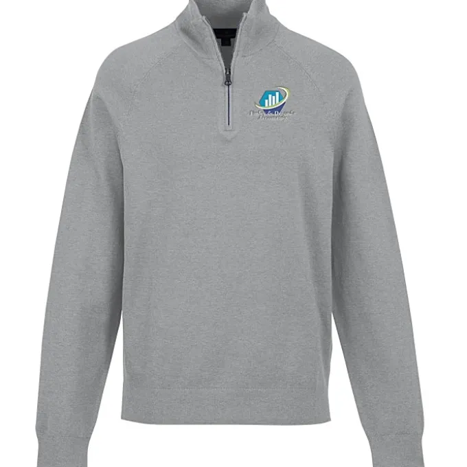 Brooks Brothers Cotton Blend 1/4-Zip Sweater