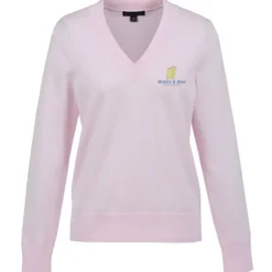 Brooks Brothers Cotton Blend V-Neck Sweater - Ladies'