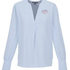 Brooks Brothers Open Neck Satin Blouse - Ladies'