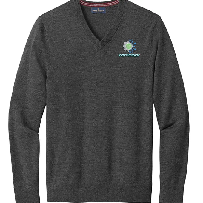 Brooks Brothers Washable Merino V-Neck Sweater - Men's