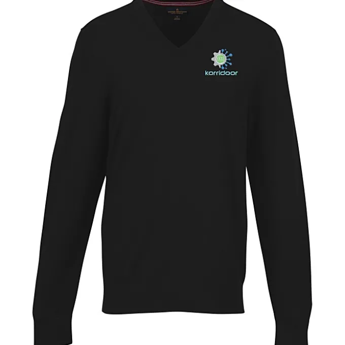 Brooks Brothers Washable Merino V-Neck Sweater - Men's