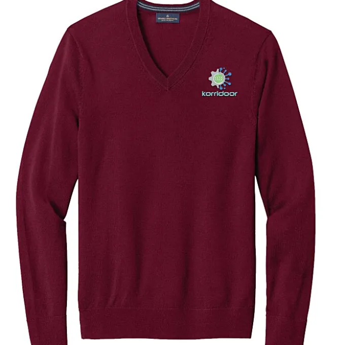 Brooks Brothers Washable Merino V-Neck Sweater - Men's