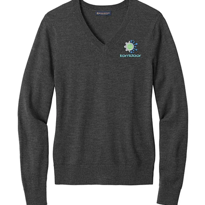Brooks Brothers Washable Merino V-Neck Sweater - Ladies'