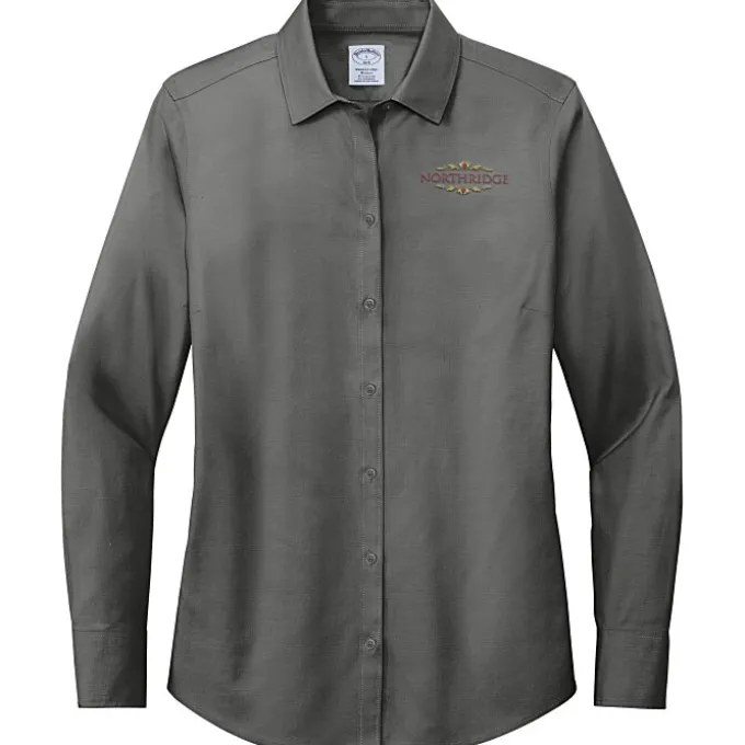 Brooks Brothers Wrinkle Free Stretch Pinpoint Shirt - Ladies'