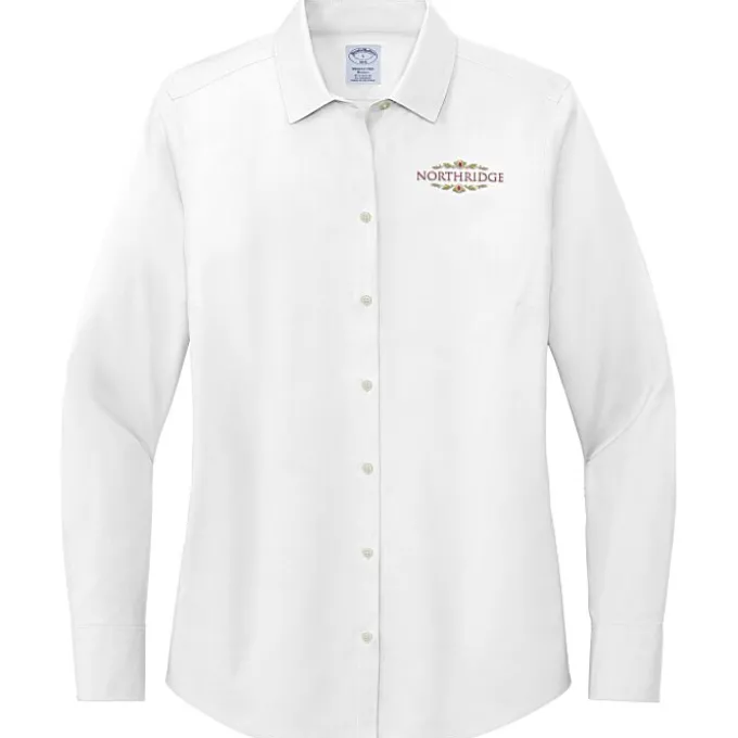 Brooks Brothers Wrinkle Free Stretch Pinpoint Shirt - Ladies'