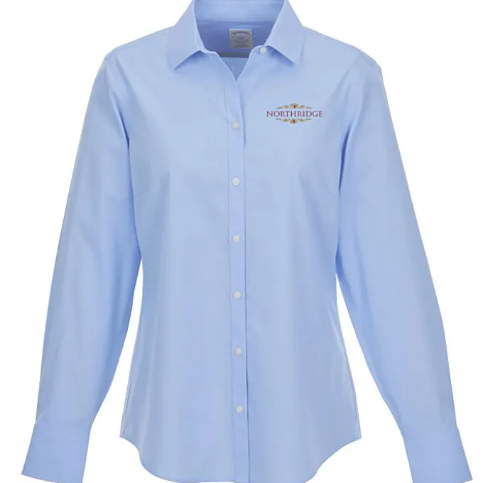 Brooks Brothers Wrinkle Free Stretch Pinpoint Shirt - Ladies'