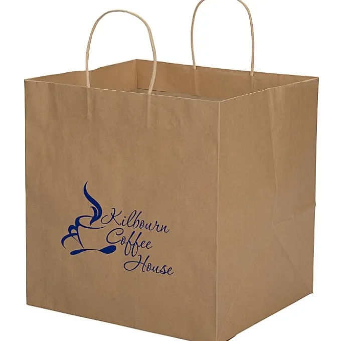Brown Kraft Wide Gusset Paper Bag - 12 inches x 12 inches