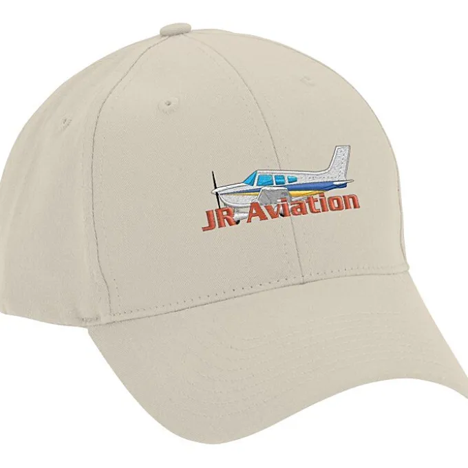 Brushed-Cotton 6-Panel Cap - Embroidered - 24 hr