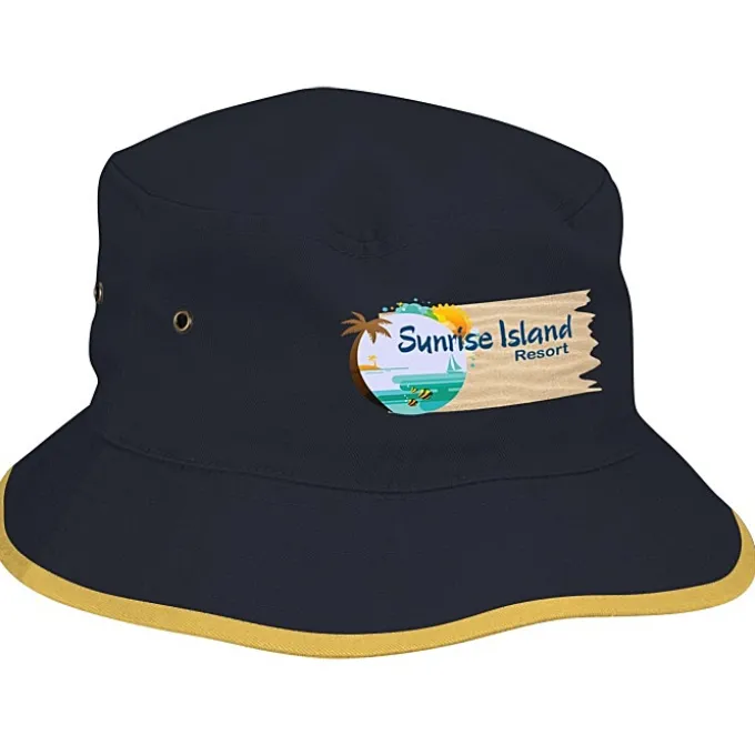 Brushed Cotton Twill Bucket Hat - Full Color