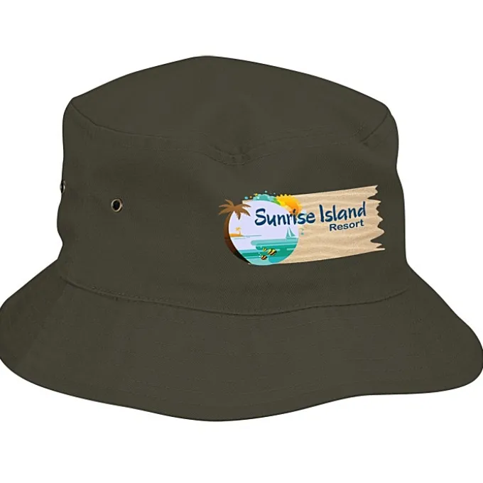 Brushed Cotton Twill Bucket Hat - Full Color