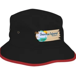 Brushed Cotton Twill Bucket Hat - Full Color