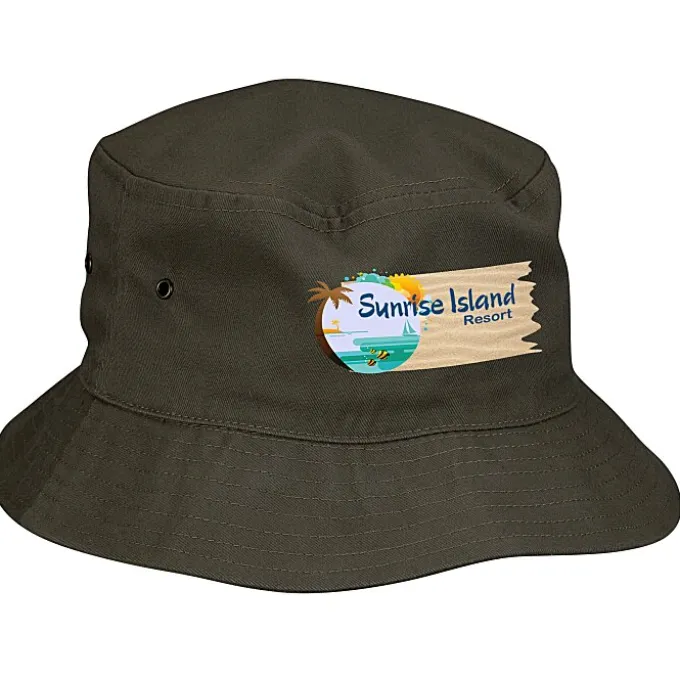 Brushed Cotton Twill Bucket Hat - Full Color