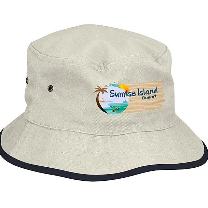Brushed Cotton Twill Bucket Hat - Full Color