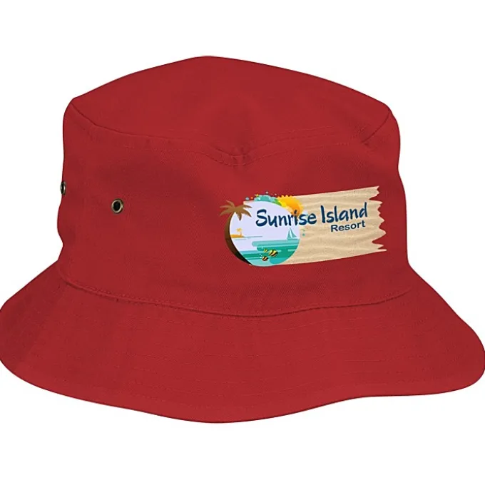Brushed Cotton Twill Bucket Hat - Full Color