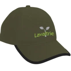 Brushed Cotton Twill Cap with Peak Trim