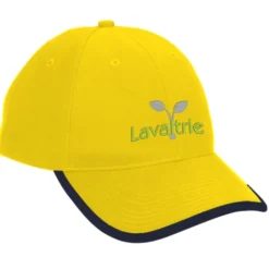 Brushed Cotton Twill Cap with Peak Trim