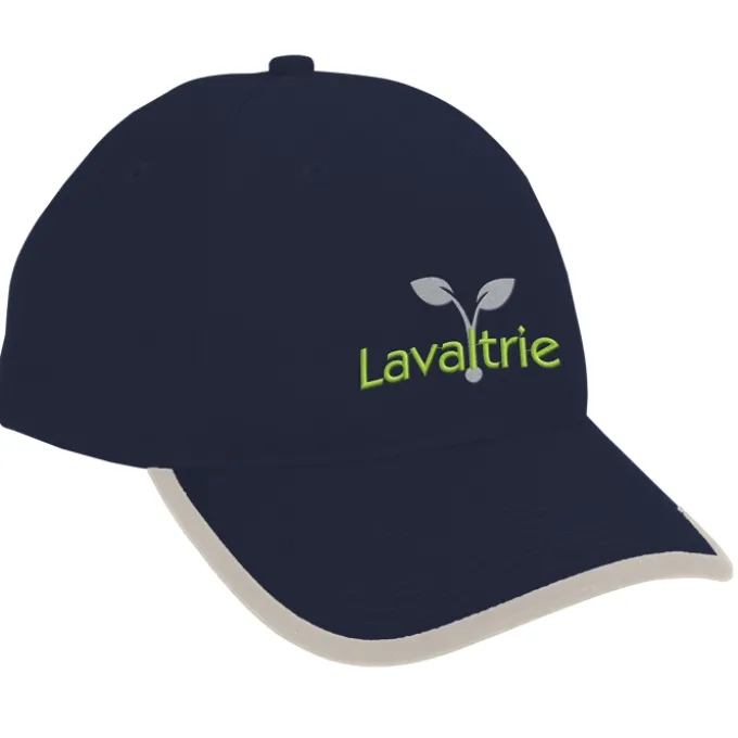 Brushed Cotton Twill Cap with Peak Trim