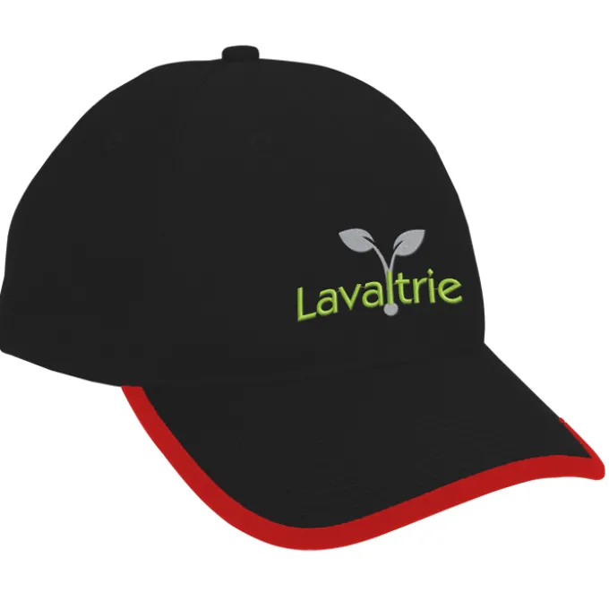 Brushed Cotton Twill Cap with Peak Trim