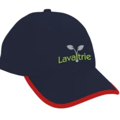 Brushed Cotton Twill Cap with Peak Trim