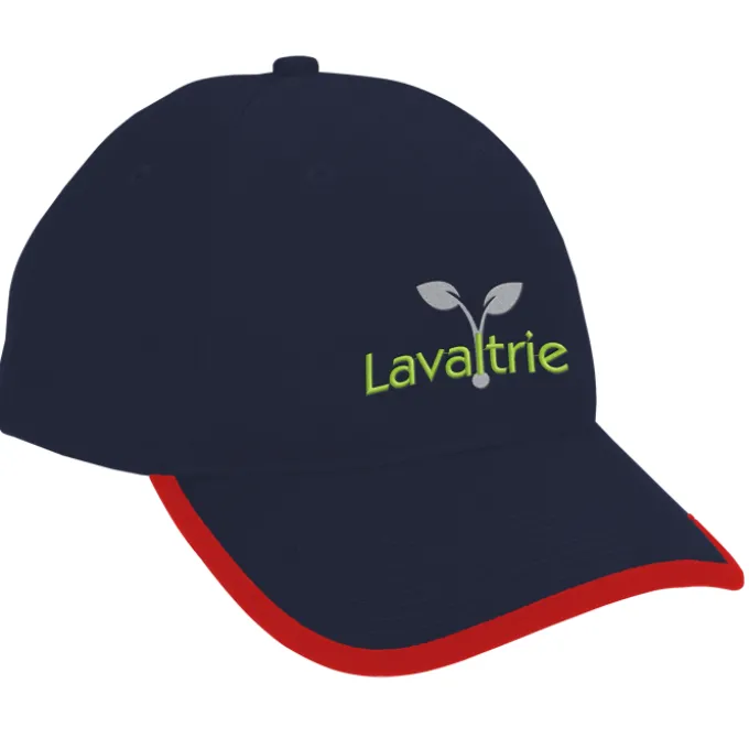Brushed Cotton Twill Cap with Peak Trim