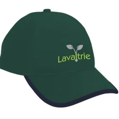 Brushed Cotton Twill Cap with Peak Trim