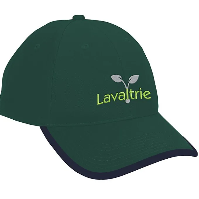 Brushed Cotton Twill Cap with Peak Trim