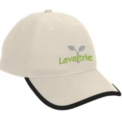 Brushed Cotton Twill Cap with Peak Trim