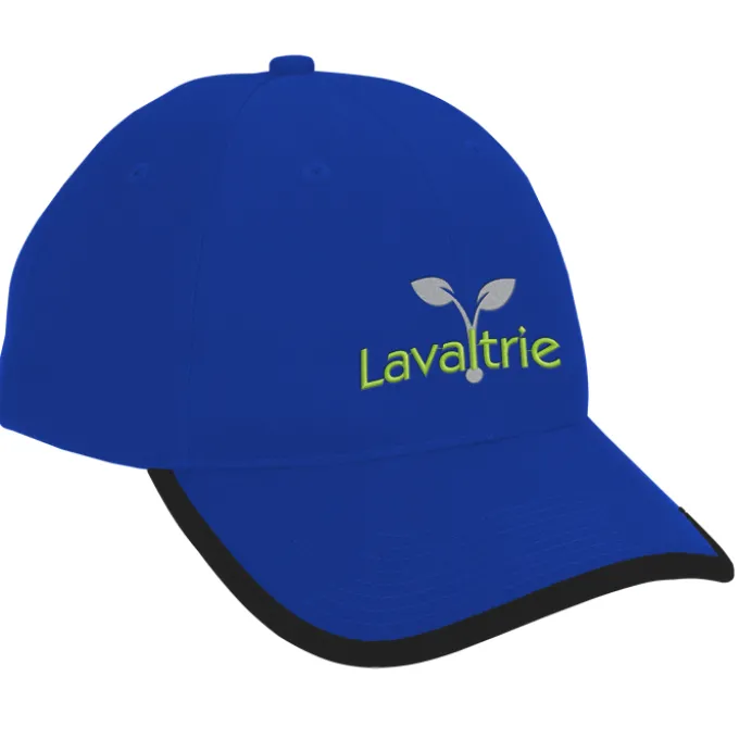 Brushed Cotton Twill Cap with Peak Trim