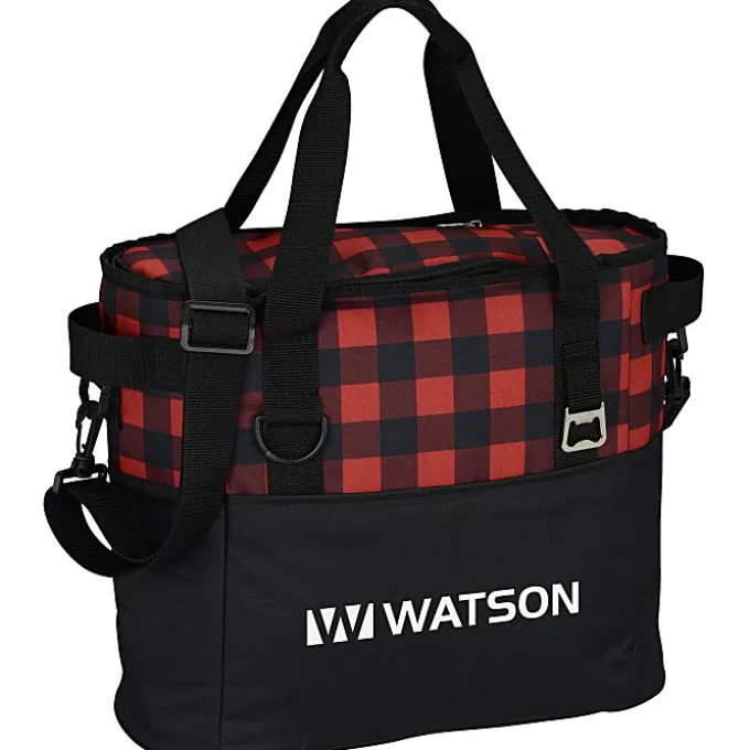 Buffalo Plaid Cooler Bag