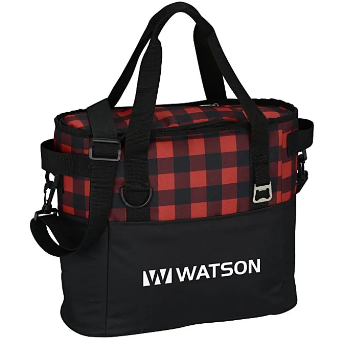 Buffalo Plaid Cooler Bag - 24 hr