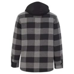 Burnside Quilted Flannel Full-Zip Hooded Jacket
