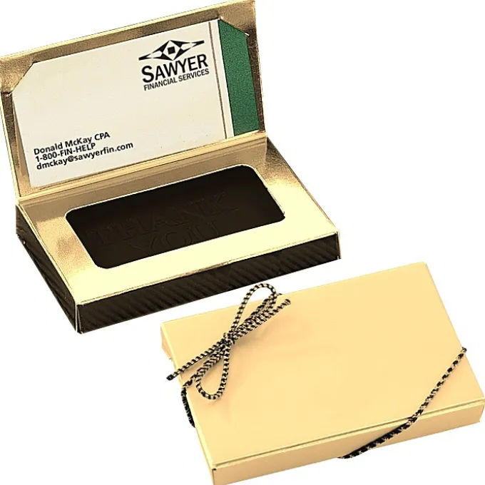 Business Card Chocolate Treat - Thank You