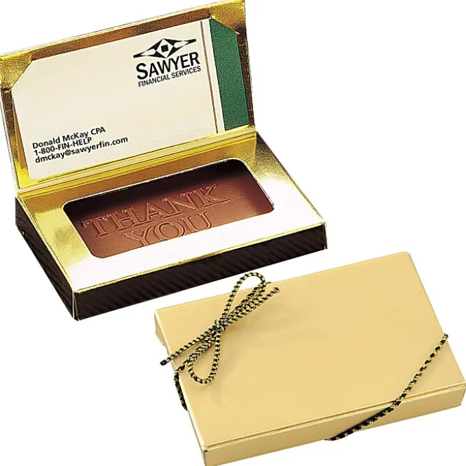 Business Card Chocolate Treat - Thank You