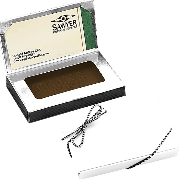 Business Card Chocolate Treat - Thank You